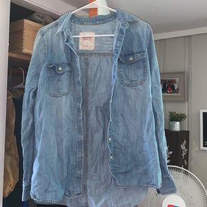 Jean button down